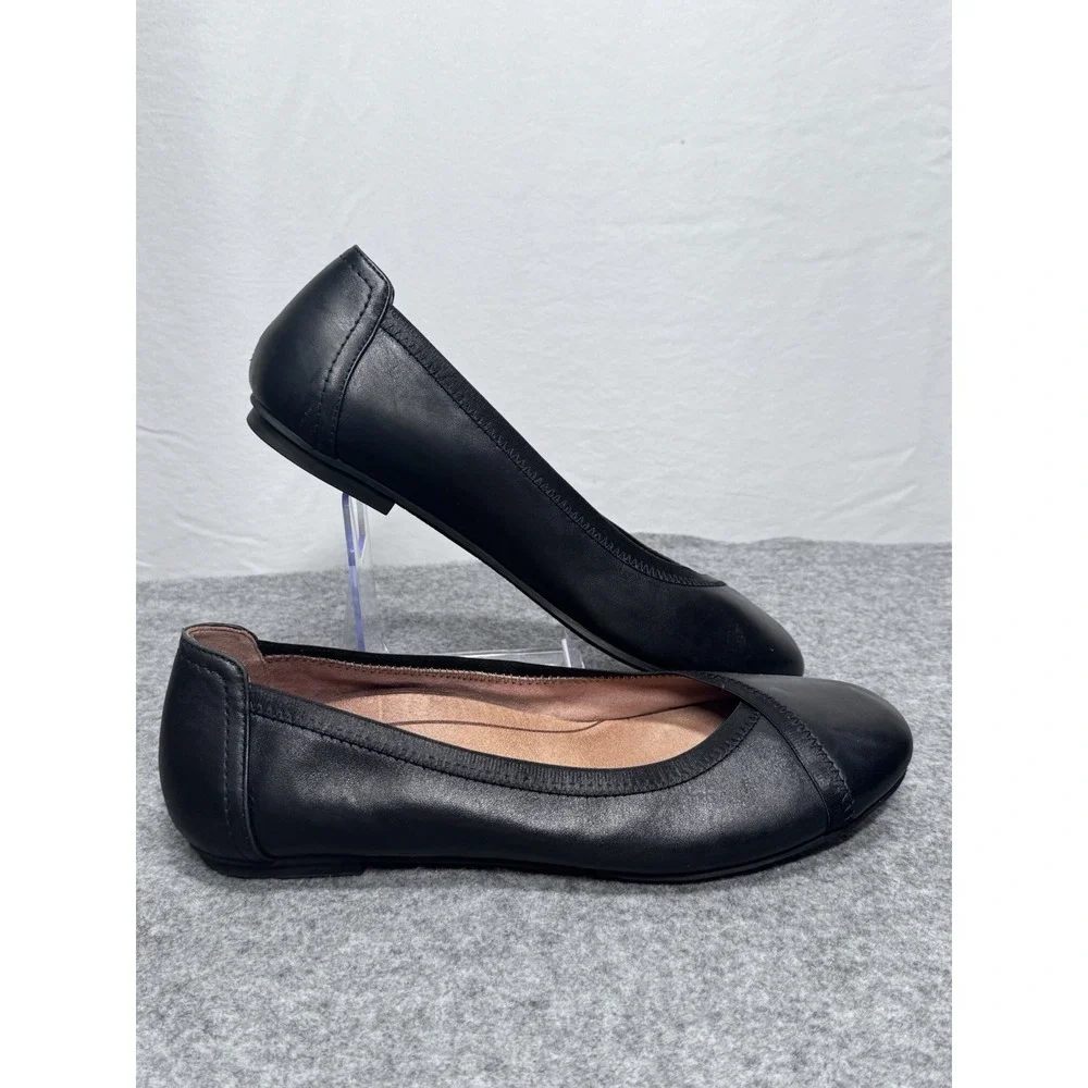 Vionic Caroll Ballet Shoes Black Leather Women's Size 8 - Picture 5 of 10